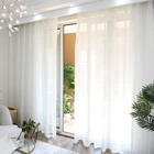Современные занавески cityity для гостиной, жаккардовая вуаль, свежие геометрические шторы из тюля для кухни и спальни, Индивидуальные