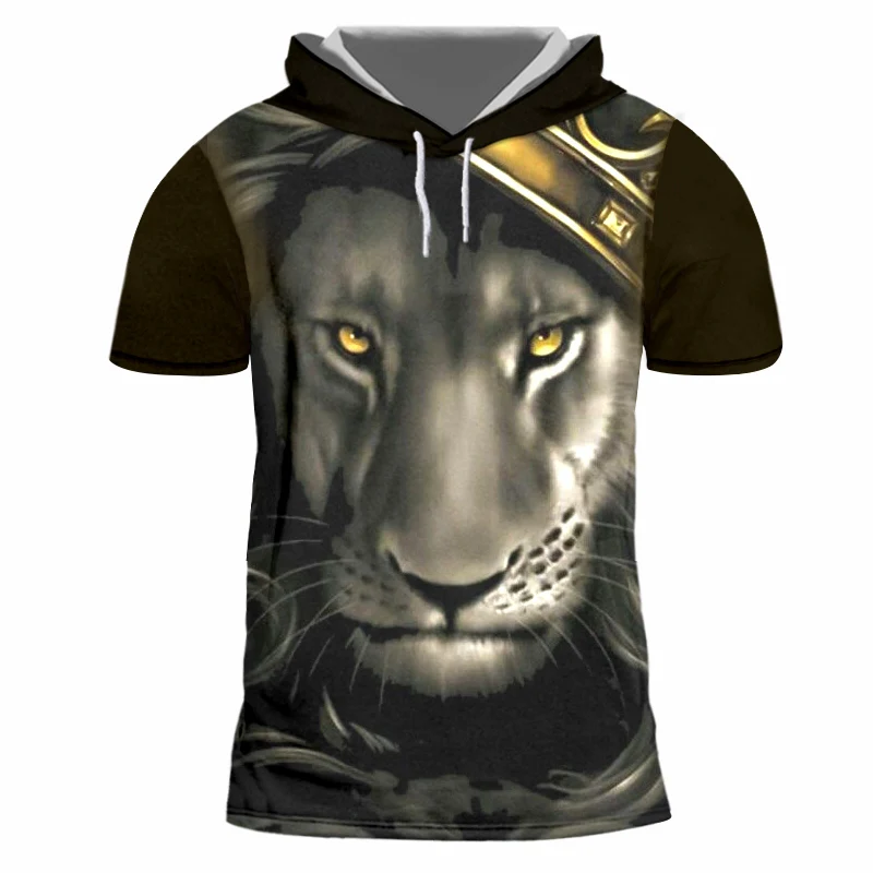 OGKB хип-хоп летняя футболка из плотной ткани с капюшоном для женщин и мужчин