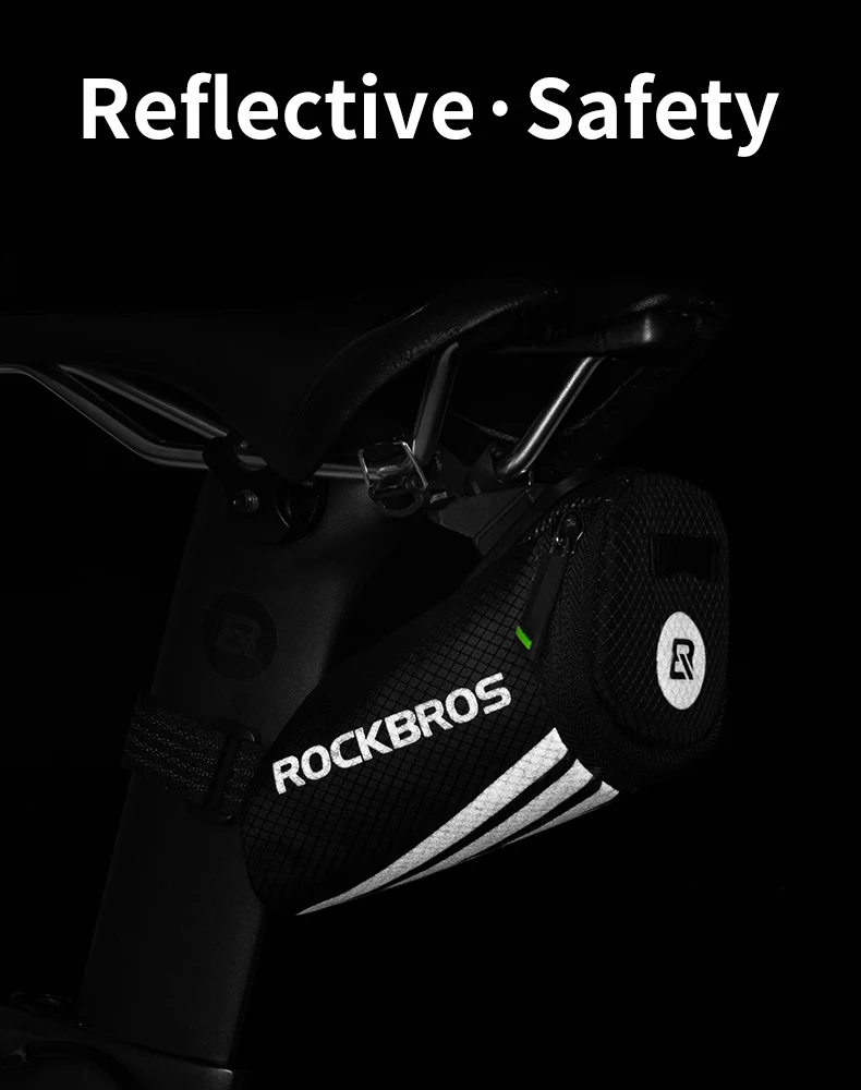 ROCKBROS велосипедная сумка, велосипедная Светоотражающая седельная сумка для хранения, велосипедная дорожная сумка для хвоста, задняя нейлоновая сумка, седельные сумки, аксессуары для велосипеда