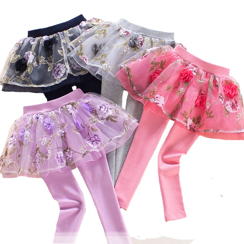 Мода 2018 года весенне-осенние брюки-кюлоты для девочек детские хлопковые