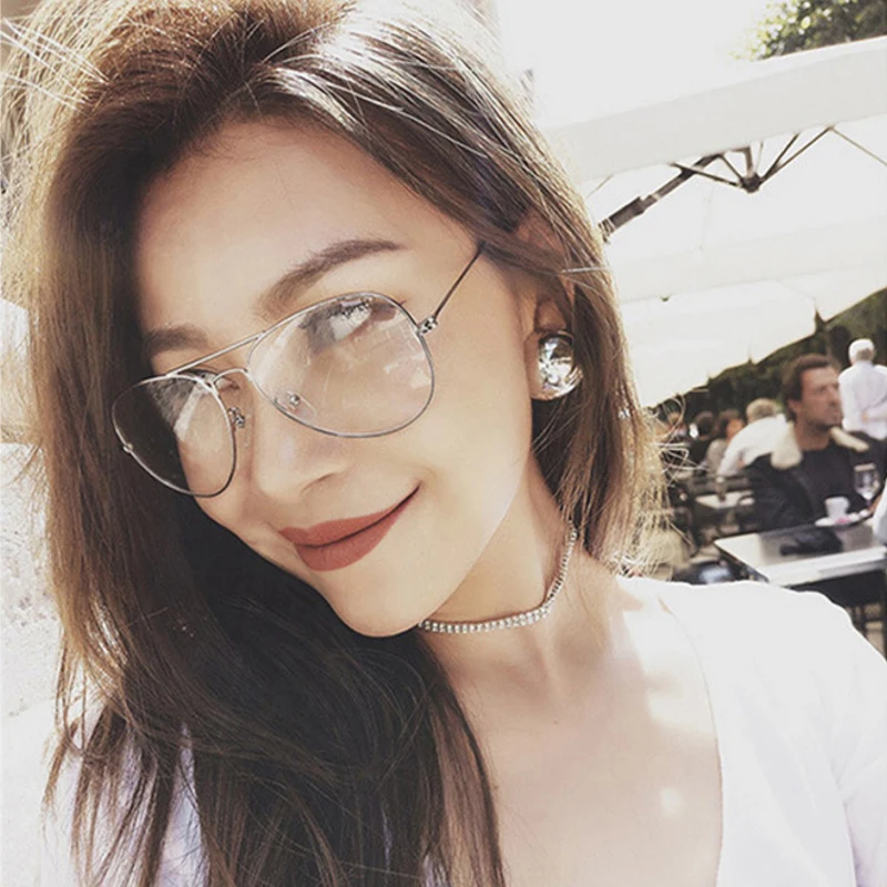 Брендовые прозрачные очки для женщин Классические Оптические солнцезащитные