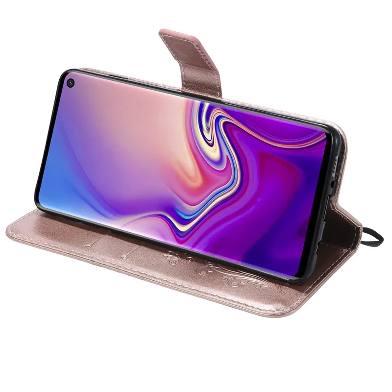 3D бабочка кожаный откидной Чехол кошелек с подставкой для samsung Galaxy S10 S10e S6 S7 S8 S9