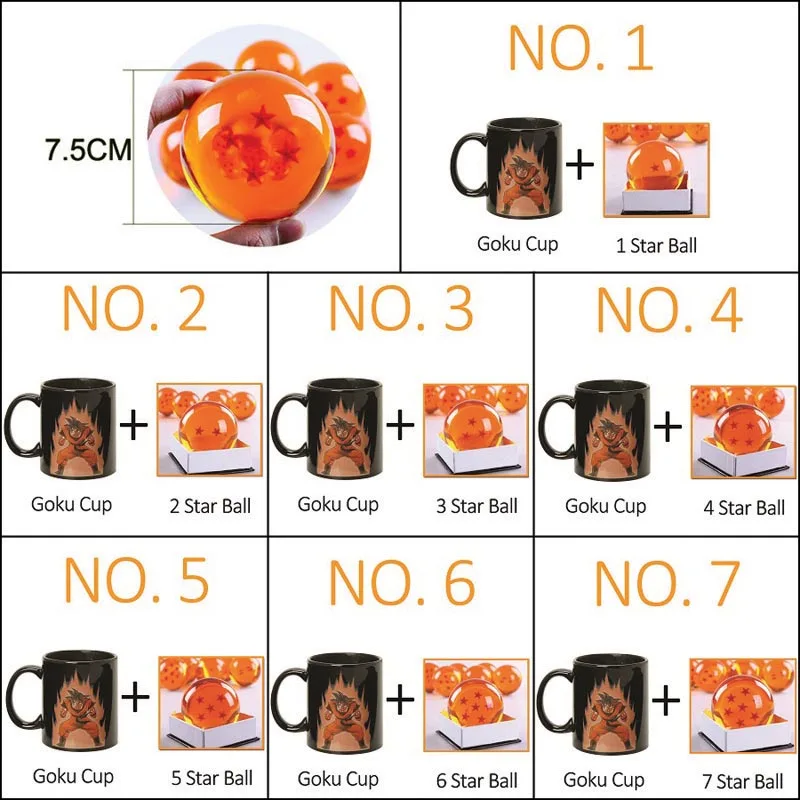 Новое поступление Dragon Ball Z Goku Чай Coffice кружка для молока набор с удивительным