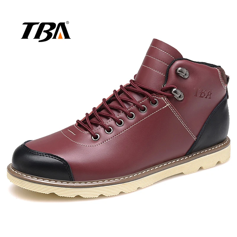 TBA 8072 # мужской высокого верха Обувь для прогулок Пояса из натуральной кожи Для