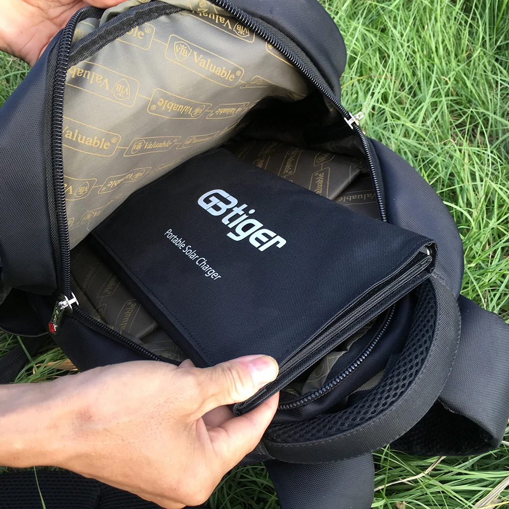 GBtiger 21 Вт Dual USB портативное солнечное зарядное устройство панели питания