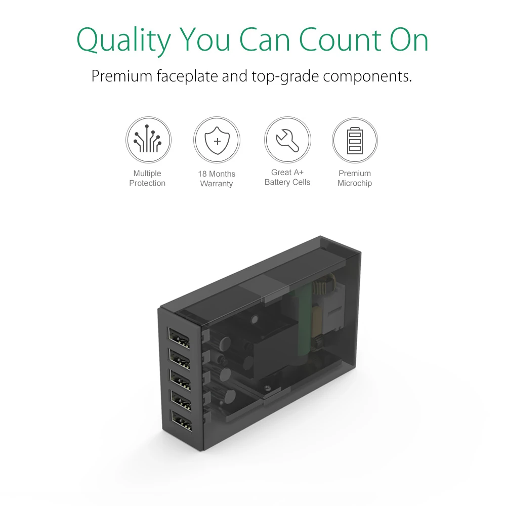 Настольное зарядное устройство ORICO 5 портов USB мобильный телефон для путешествий