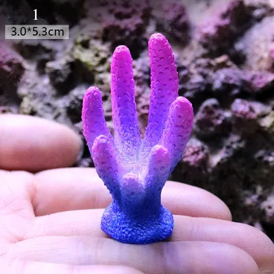 Коралловые искусственные украшения из кораллов красочные Подводные аквариумные украшения из смолы кораллы украшения аквариума аксессуары для аквариума - Цвет: 1