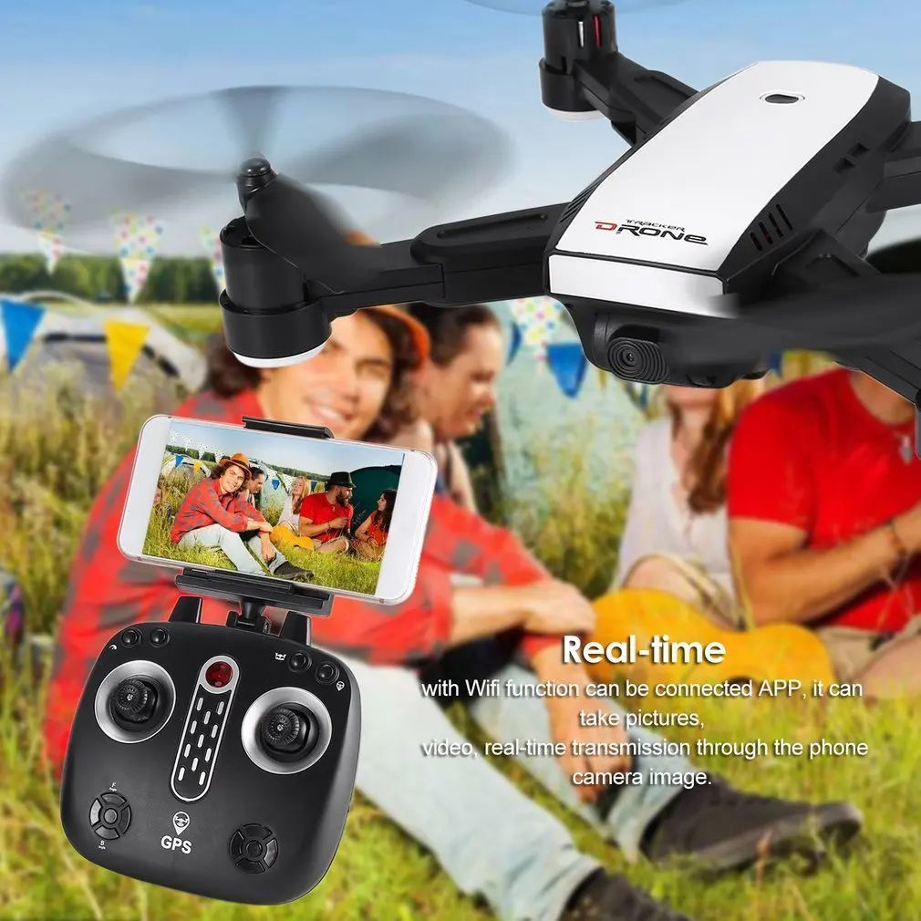 X28 2,4G FPV складной Дрон с GPS RC Квадрокоптер с регулируемой 720 P HD камерой в режиме реального времени высота удержания Следуйте за мной