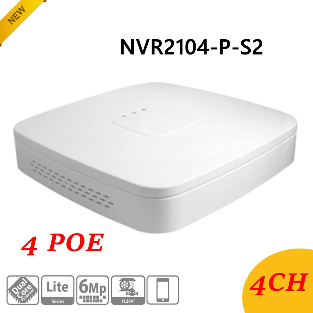 Новые DH NVR2104 P S2 4 канальный Smart 1U 4PoE Lite Сетевой Видео Регистраторы английской