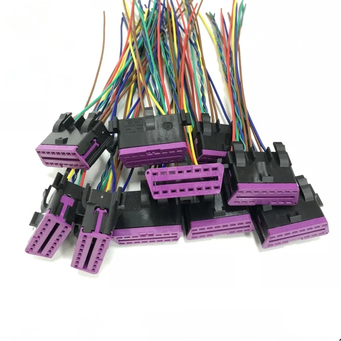 16 Pin/Way OBD диагностическая розетка штепсельная розетка корпус с проводом косичка для AUDI Volkswagen SKODA 3A0 972 695/695 A