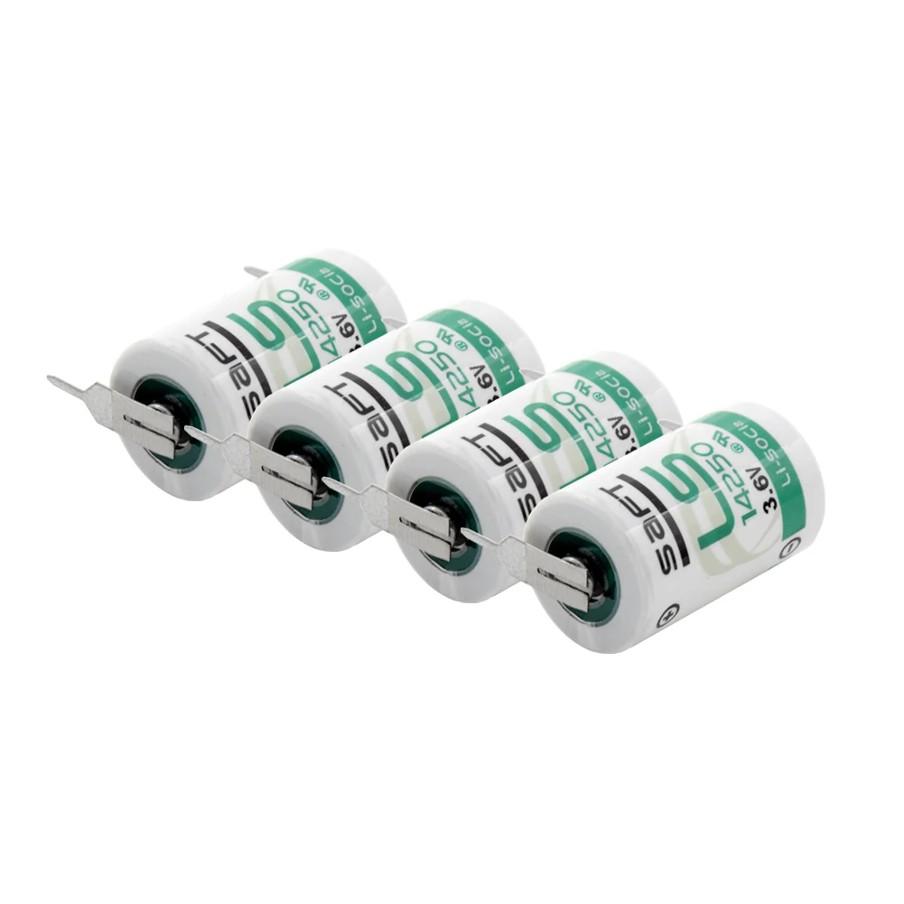 4 шт 14250 R6 L14250 ER14250 SL350 1/2AA 3 6 V литиевая батарея размер 1/2 AA 1200 мач паяльных вкладышей