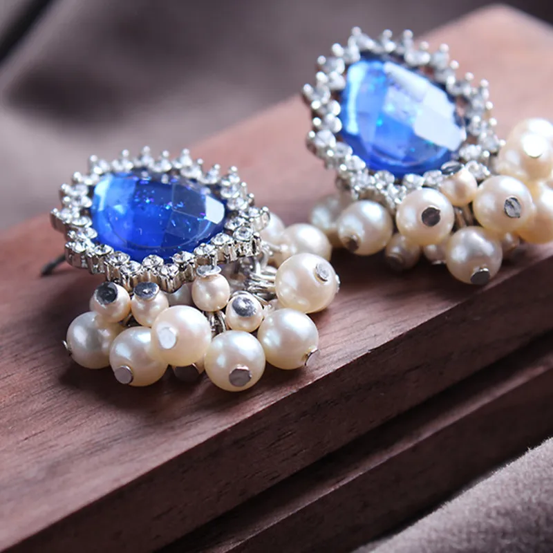 Винтажные серебряные серьги гвоздики с искусственным жемчугом|Серьги-гвоздики| |