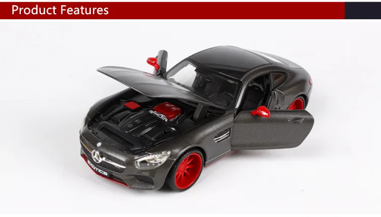 Maisto 1:24 Mercedes-Benz AMG GTsimulation модель автомобиля из сплава украшение Коллекция игрушек инструменты подарок