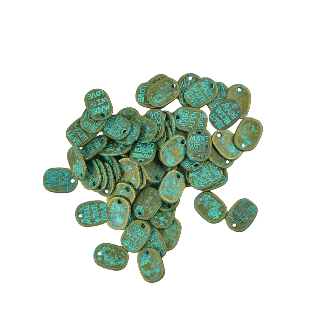 Бусины россыпью в античном стиле 11x8 мм 50 шт.|patina charm|beads diybeads beads |