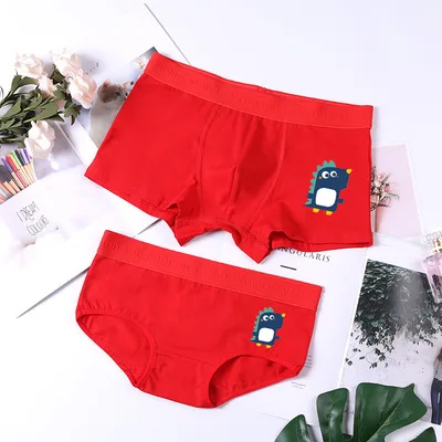 QA70 Парные трусики с рисунками из мультфильмов, дышащие удобные трусы, мужские трусы-боксеры, женские трусы для влюбленных, нижнее белье - Цвет: QA70