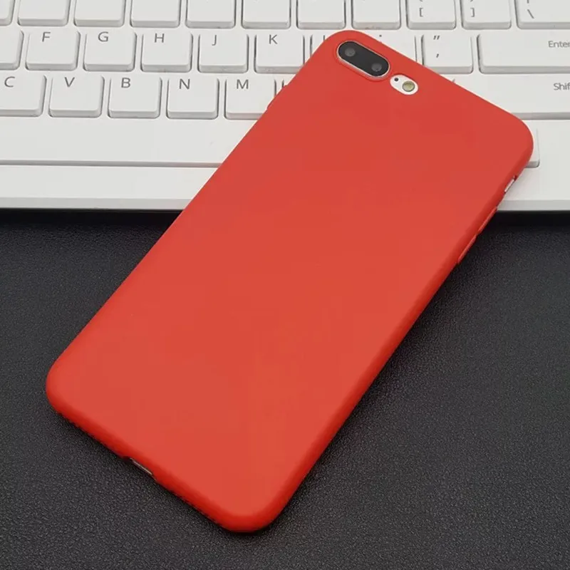 Матовые чехлы для телефонов Iphone X 6 6S 7 8 plus защитный чехол смартфона SE мягкие и