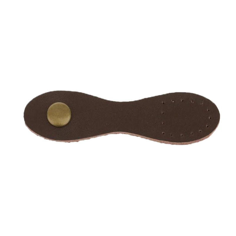 Light Coffee 5 шт./партия, новая сумочка с пряжками, кошелек, застежка на застежке, замена для DIY ручной работы, сумка ручной работы, аксессуары из натуральной кожи KZ0039 - Цвет: Light Coffee