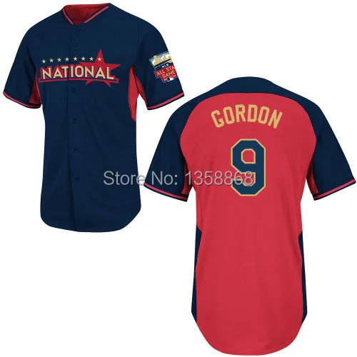 9 Jean Segura 2014 all star jersey Stitched Blue National All Star Jersey Mix Order Baseball | Спорт и - Цена: 