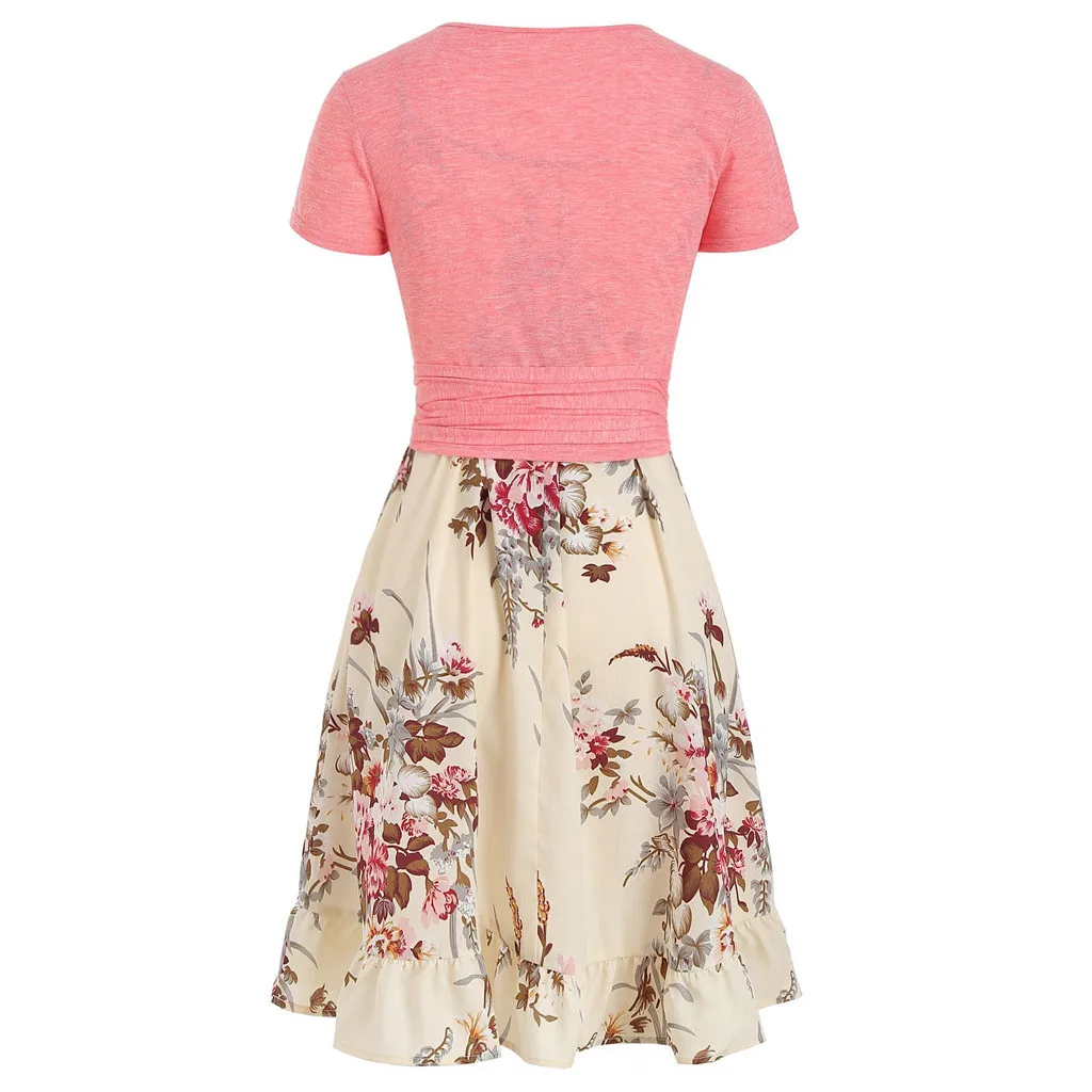 JAYCOSIN женский костюм сексуальный повседневный винтажное платье с цветочным