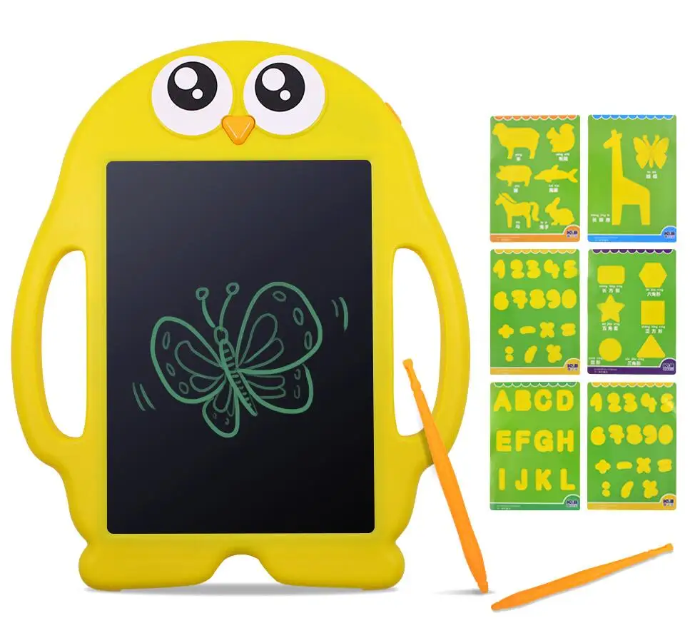 1tablet 2Pens 6Cards CHIPAL в форме цыпленка 9 ''ЖК-планшет цифровой планшет для рисования игрушки для рукописного ввода Графический электронный планшет портативная доска - Цвет: 1tablet 2Pens 6Cards