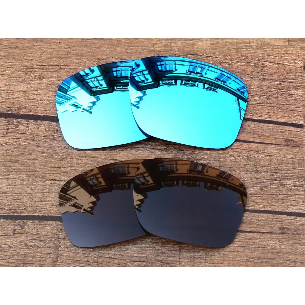 

Vonxyz 2 Pairs Ice Mirror & Bronze Brown Polycarbonate Replacement Lenses for-Oakley Holbrook Frame