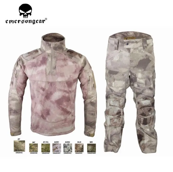 EM6894AT Emersongear Мужская тактическая спортивная одежда военный боевой спортивный костюм осень и зима с длинными рукавами мужские спортивные костюмы EM6894 - Цвет: EM6894AT