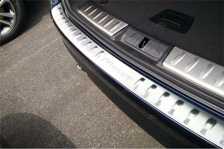 Багажника Заднего Бампера Дверной Порог Порог Охранник Пластины Доска Накладка Наклейка для Jaguar f темп F темп-Интерьер аксессуары
