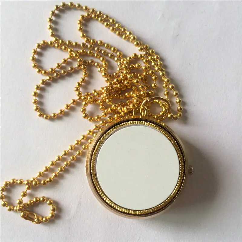 

sublimation locket necklaces pendants for women men blank thermal transfer printing Rotatable necklace pendant diy jewelry