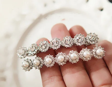 2 шт Набор Блестящий Однорядный женский жемчужная заколка модный жемчужный с