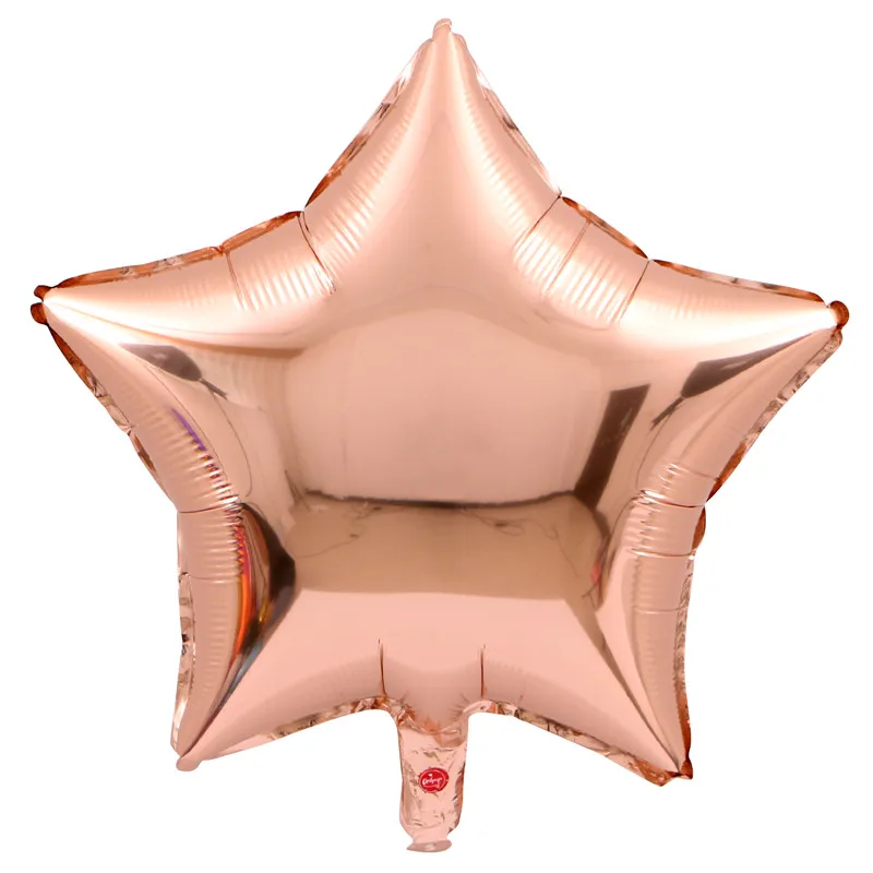 rose gold 10 шт. 18 дюймов розовое золото красный розовый любовь фольга гелиевые шары в форме сердца свадьба день рождения шары День Святого Валентина Globos поставки - Цвет: rose gold