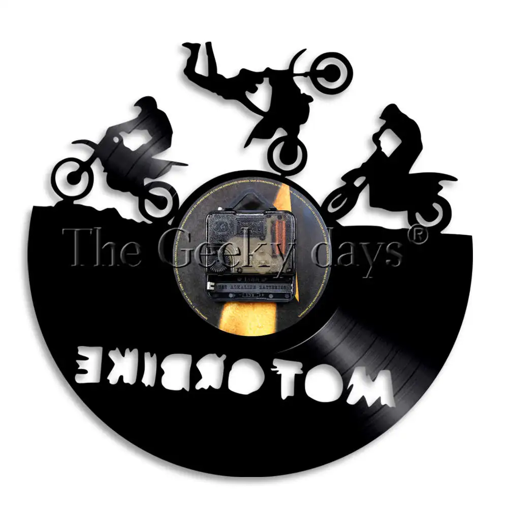 Декоративные настенные часы для мотоцикла супер велосипед спорт гонки скорость