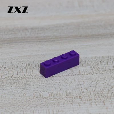 Purple MOC детские образовательные игрушки блоки пластиковые детали для конструктора 1x4 совместимый с лего 3010 части игрушки для девочек мальчиков 1000 шт - Цвет: Purple