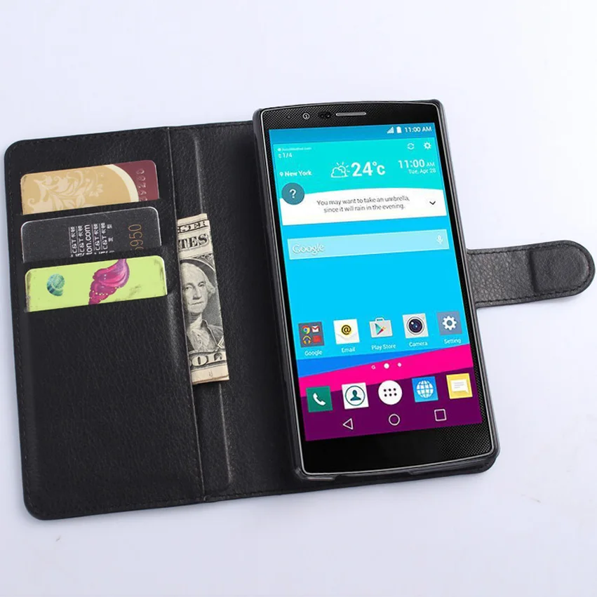 Супер искусственная кожа Coque Carcasa для LG G4 H815 h810 vs986 F500 lgg4 флип чехол из натуральной