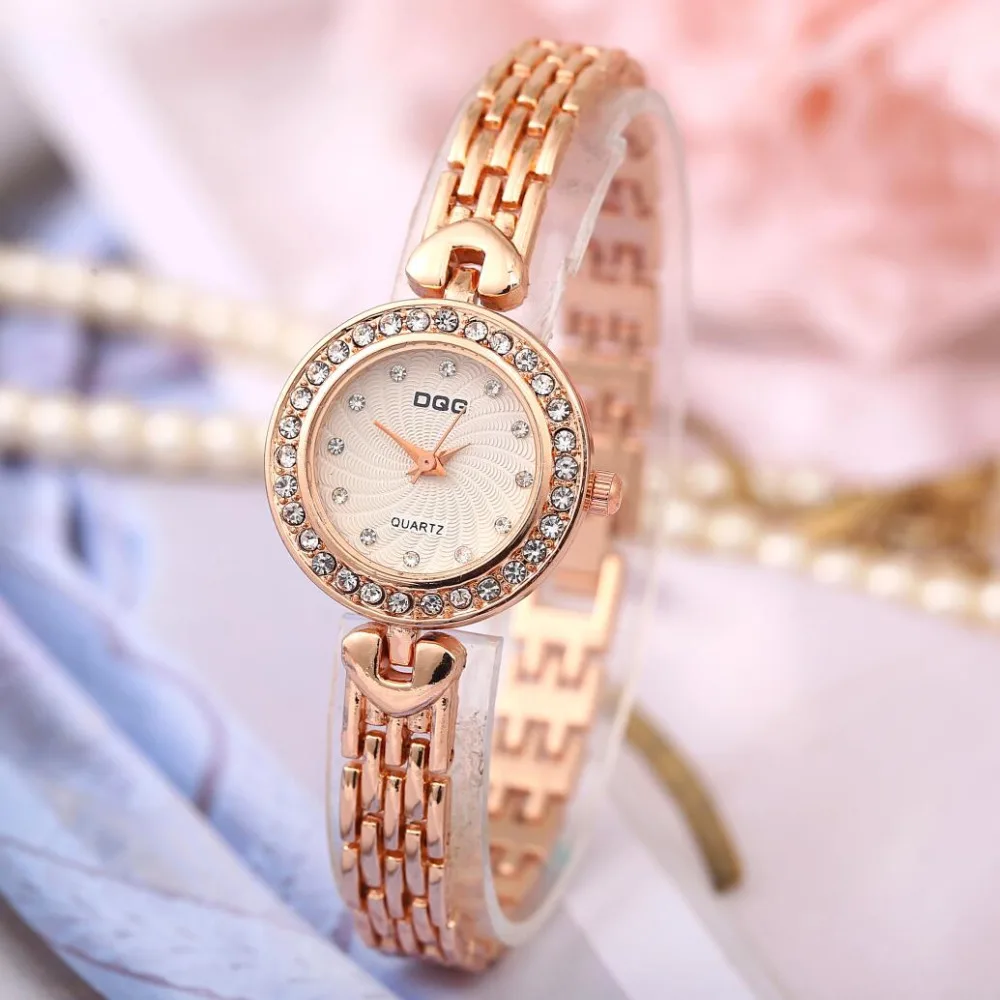 

Women Watches 2020 Luxury Brand Crystal Rosy Gold Quartz Bracelets Watch Women Full Stainless Steel Watches Relogios Feminino