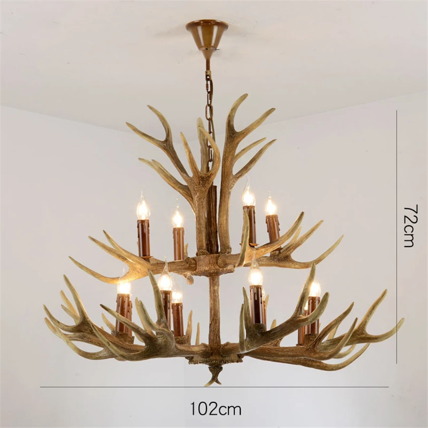 8 Heads Современный светодиодный подвесной светильник Chandelire E14, подвесной светильник, промышленный светильник оленьи рога, Светильники для гостиной, кухни - Цвет корпуса: 8 Heads