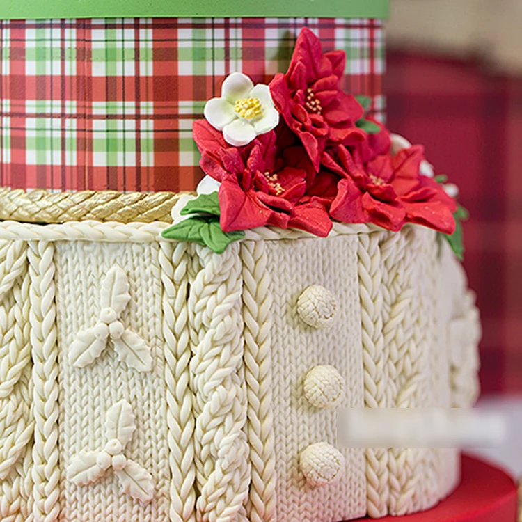 PRZY силиконовая форма для рождественских тортов помадки зимний свитер шерстяная