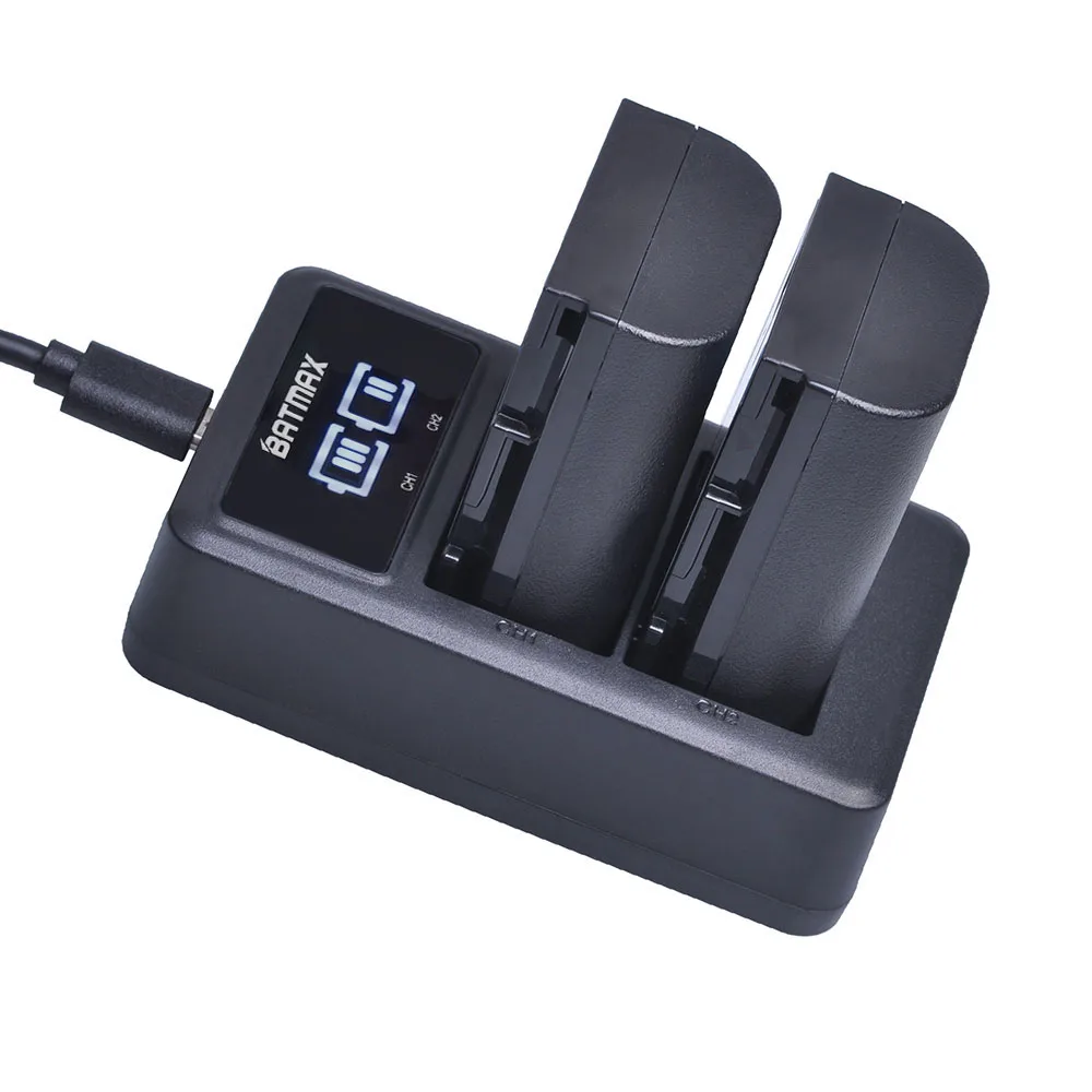 Batmax 2650 мАч LP-E6 LPE6 LP-E6N Аккумулятор akku+ светодиодный двойной USB зарядное устройство для Canon 5D Mark II III 7D 60D EOS 6D 70D 80D EOS 5DS R