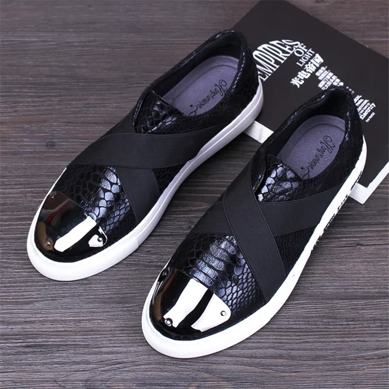 2017 Высокое Качество Натуральная Кожа Мужчины Обувь Мягкие Кожаные Серпантин