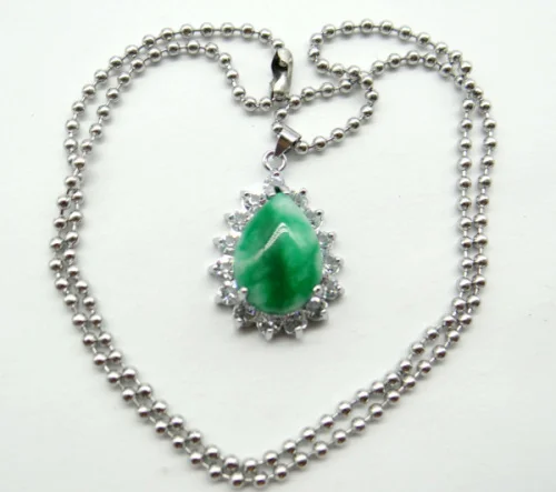 wholesale Natural stone green Teardrop Agate Quartz crystal charm pendant for DIY Jewelry Making Necklace Accessories A1 | Украшения и