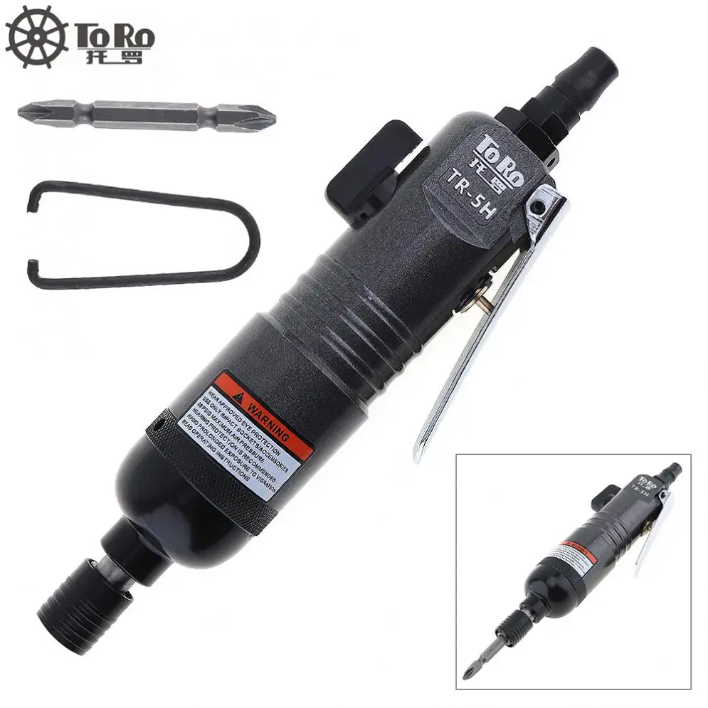 

New TORO TR-5H 1/4 Inch Pneumatic Screwdriver with Straight Handle and Self-Locking Chuck for Home / Office / Factory