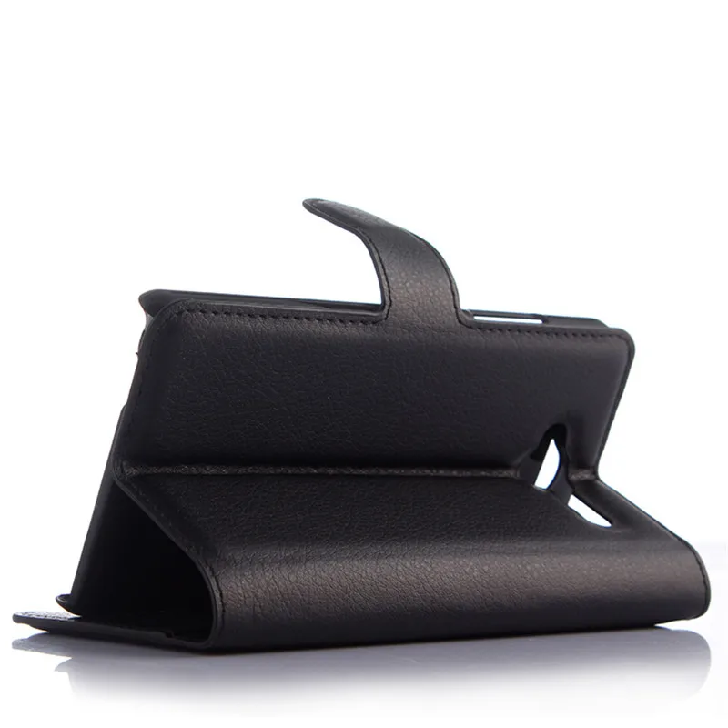 Модный кожаный чехол Бумажник личи из искусственной кожи для zte Blade L3 защитный