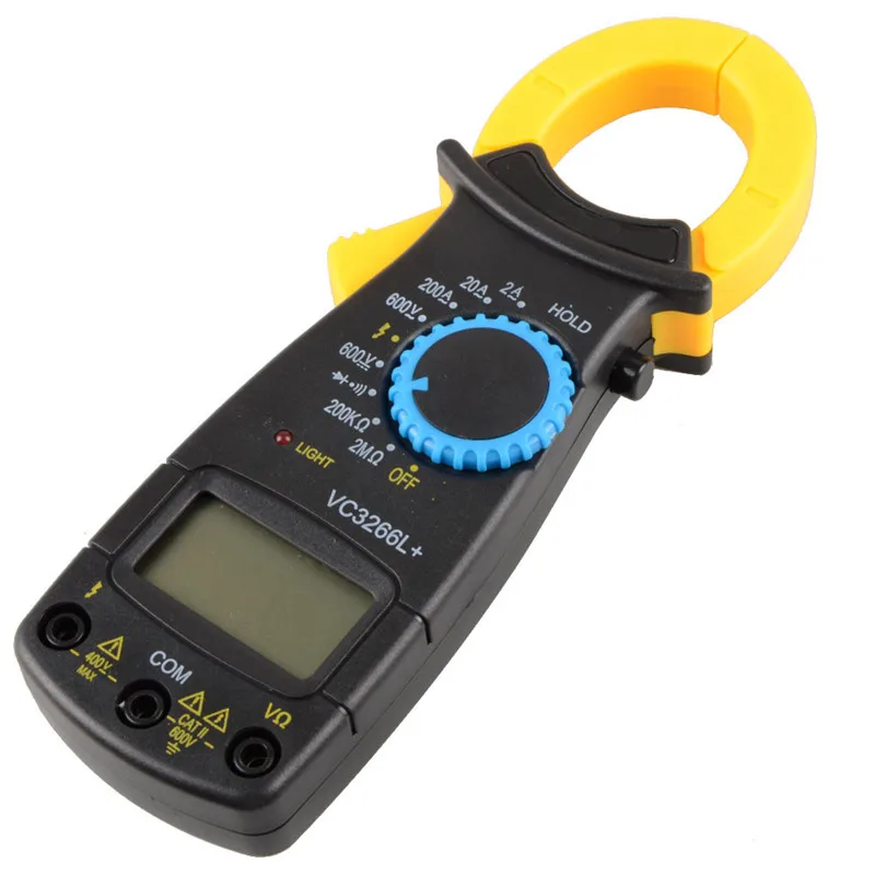 Портативный цифровой мультиметр зажим с ЖК дисплеем и напряжением
