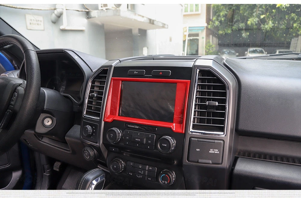 MOPAI интерьерная Автомобильная gps-навигационная панель, декоративная рамка, кольцо, крышка, наклейки для Ford F150, автомобильные аксессуары, Стайлинг автомобиля