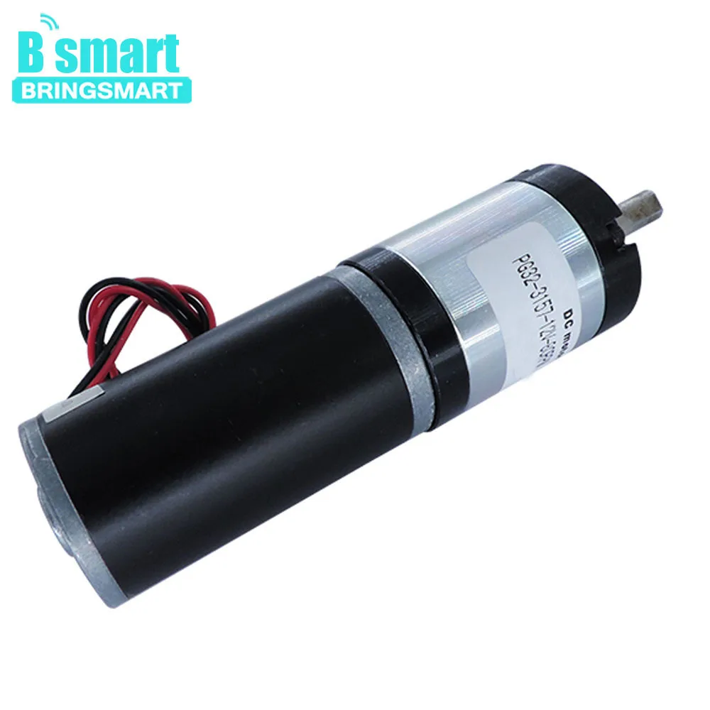 BringSmart PG32 3157 12V двигатель постоянного тока с планетарным редуктором 80rpm