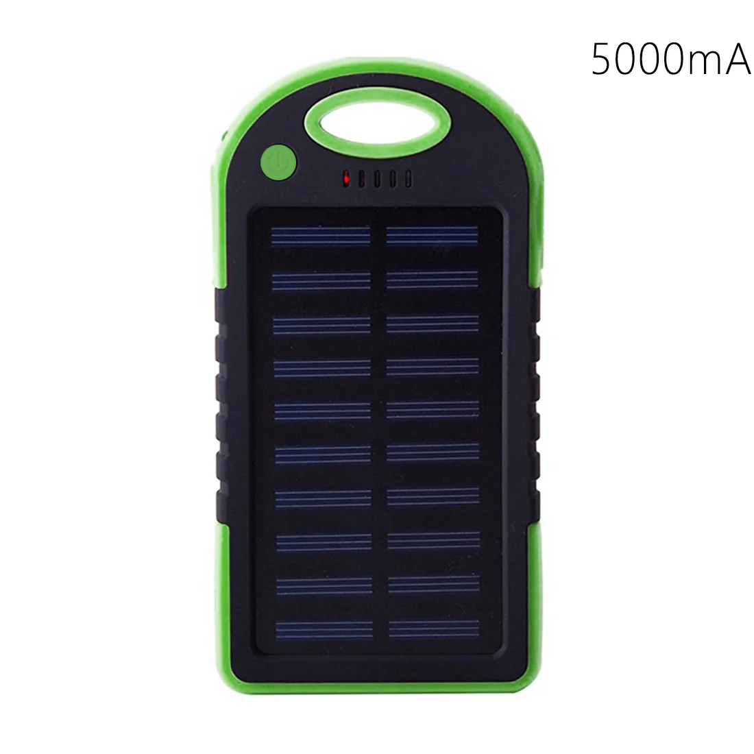 green and black 12000 мАч водонепроницаемый Солнечный внешний аккумулятор настоящий двойной USB внешний порт полимерный аккумулятор зарядное устройство с наружным светильник лампа - Цвет: green and black