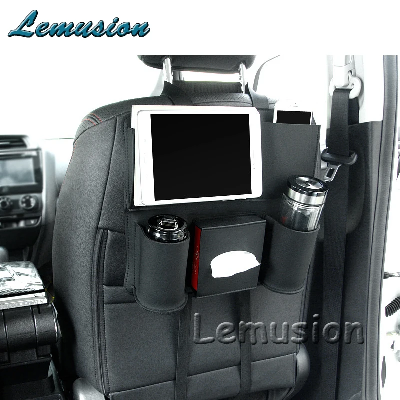 1X Автомобильная сумка для хранения на заднее сиденье Кожаный Автомобильный