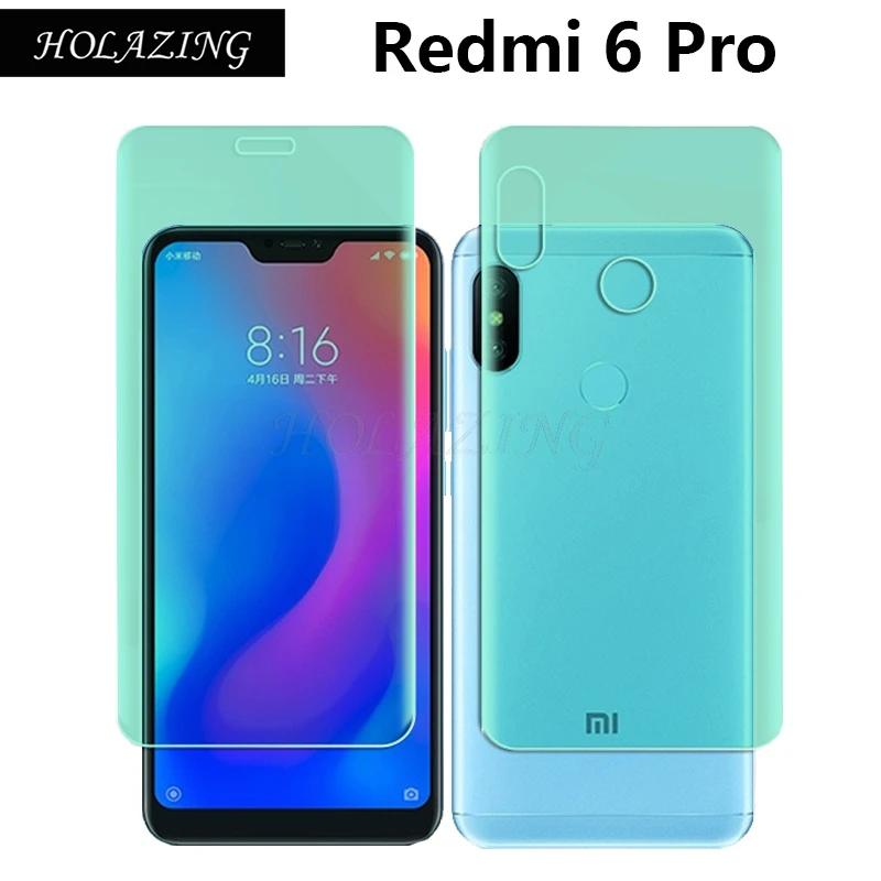 Гидрогелевая пленка 4D для Xiaomi A2 Lite/Redmi 6 Pro полное покрытие защита экрана