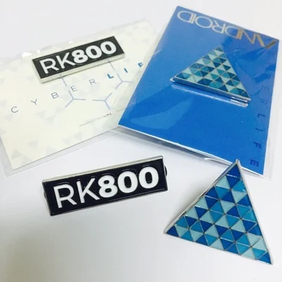 CostumeBuy игра Детройт: стать человеком Коннор костюм светящийся значок реквизит RK800 слова Android треугольник светящийся значок L920