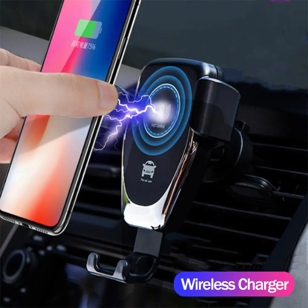 Автомобильный беспроводной зарядный держатель для iPhone samsung S Note huawei Xiaomi и т. д.