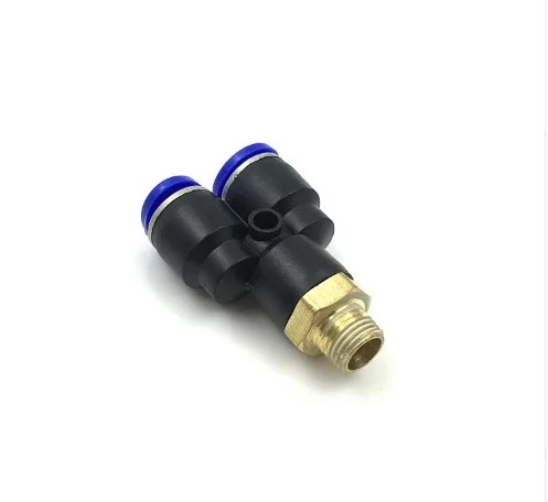 Пневматический фитинг y-образной тройник 10 мм 6 8 12 OD трубка шланга M5 1/8 &quot1/4&quot 3/8